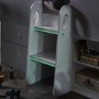 White Mid Sleeper House Bed with Storage - Orpheus