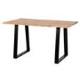 Orson Industrial Solid Wood Dining Set with Table & 2 Dining Benches