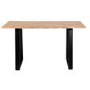 Orson Industrial Solid Wood Dining Set with Table & 2 Dining Benches