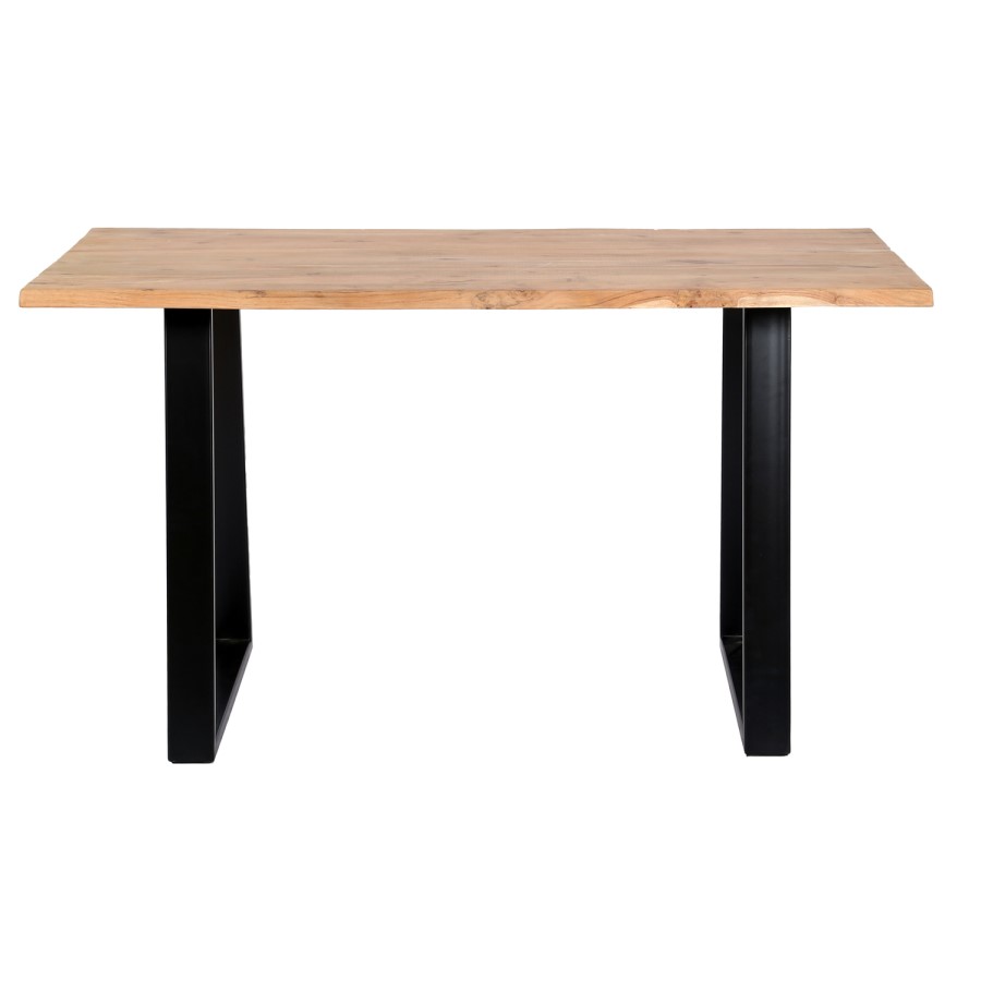 Orson Industrial Solid Wood Dining Set with Table & 2 Dining Benches