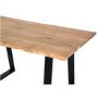Orson Industrial Solid Wood Dining Set with Table & 2 Dining Benches