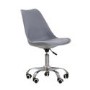 Grey Plastic Armless Office Chair with Cushioned Seat - Orsen - LPD