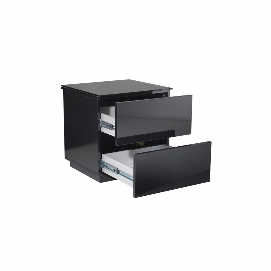 UK-CF Oslo Drawer Gloss Black Storage Unit