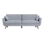 Oslo 3 Seater Sofa Bed in Charcoal Grey Fabric