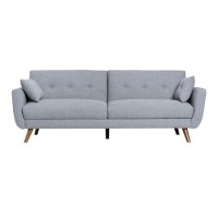 Oslo 3 Seater Sofa Bed in Charcoal Grey Fabric