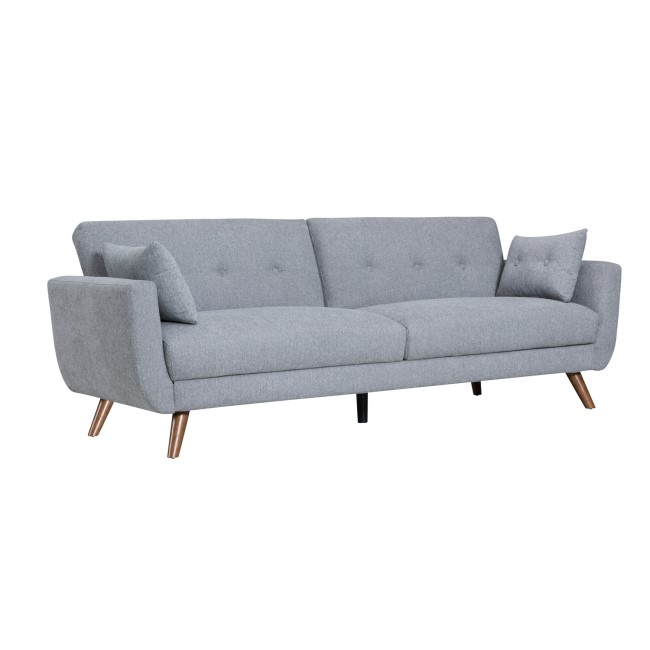 Oslo 3 Seater Sofa Bed in Charcoal Grey Fabric