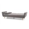 GRADE A1 - Oslo 3 Seater Sofa Bed in Charcoal Grey Fabric