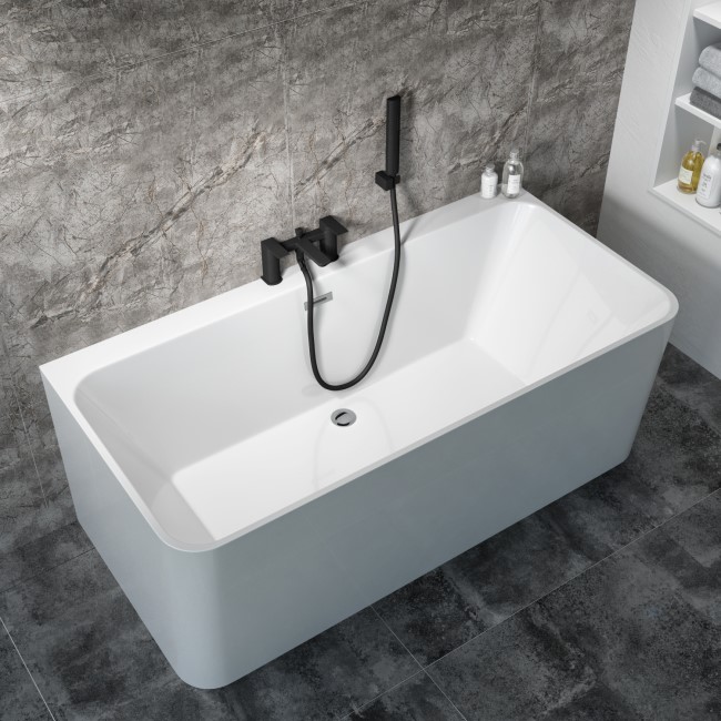 Freestanding Double Ended Back to Wall Bath 1500 x 740mm - Oslo
