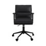 Black Faux Leather Swivel Office Chair - Otis