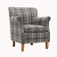 Granite Check Accent Armchair
