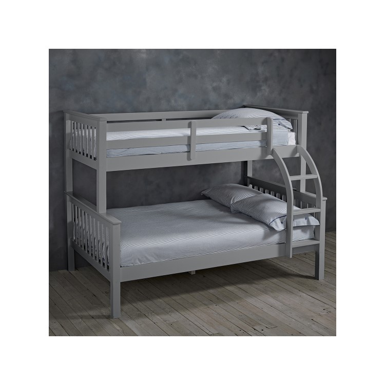 Grey Triple Sleeper Detachable Bunk Bed - Otto - LPD