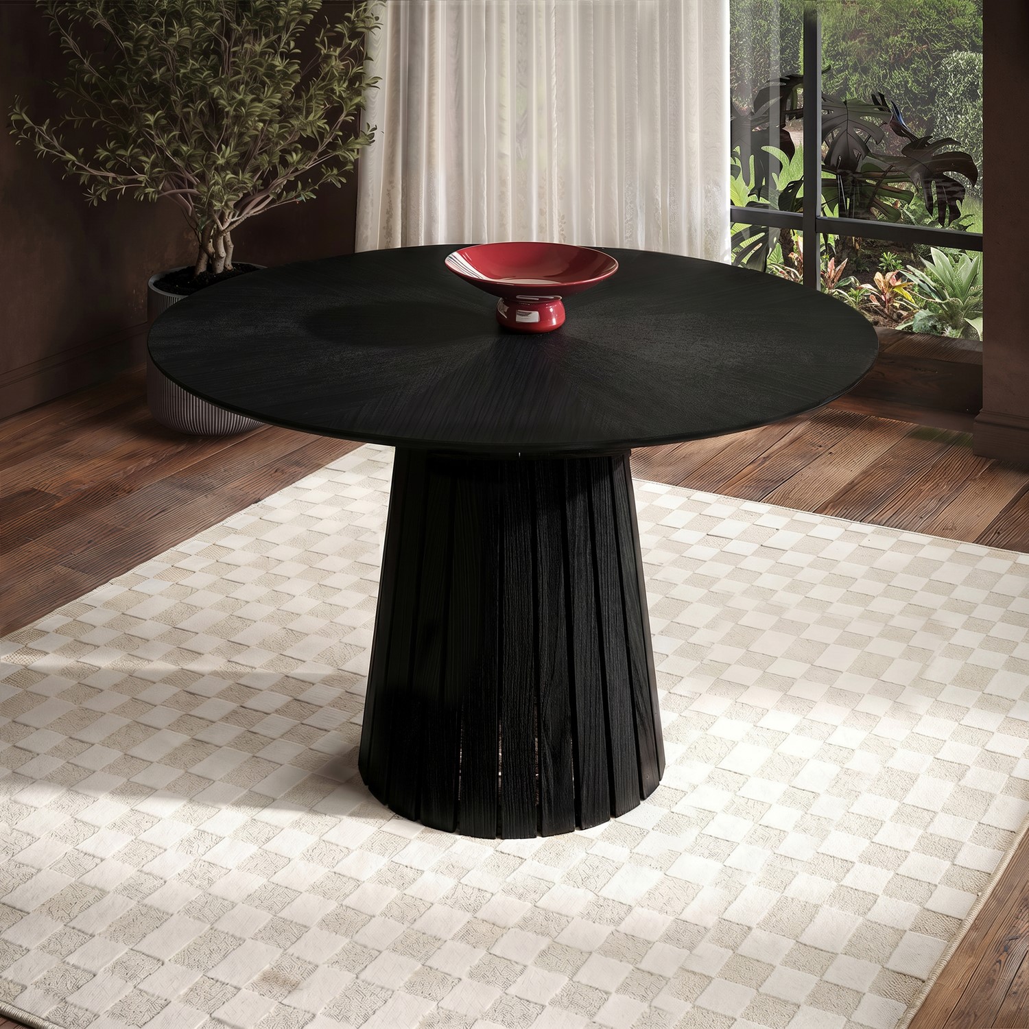 Round Pedestal Dining Table Seats 4