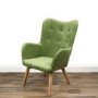 Green Velvet Wingback Chair - Owen