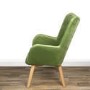 Green Velvet Wingback Chair - Owen
