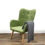 Green Velvet Wingback Chair - Owen