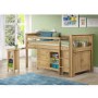 GRADE A1 - Oxford Pine Mid Sleeper Bed - Ladder fixes to either side!