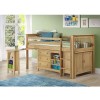 GRADE A1 - Oxford Pine Mid Sleeper Bed with Pull Out Desk - Ladder fixes to either side!