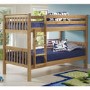 GRADE A1 - Oxford Pine Single Bunk Bed - Ladder fixes to either side!
