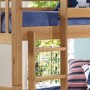 Oxford Pine Single Bunk Bed - Ladder fixes to either side!