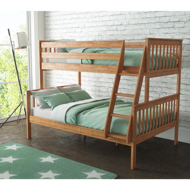 GRADE A1 - Oxford Triple Bunk Bed in Pine - Small Double