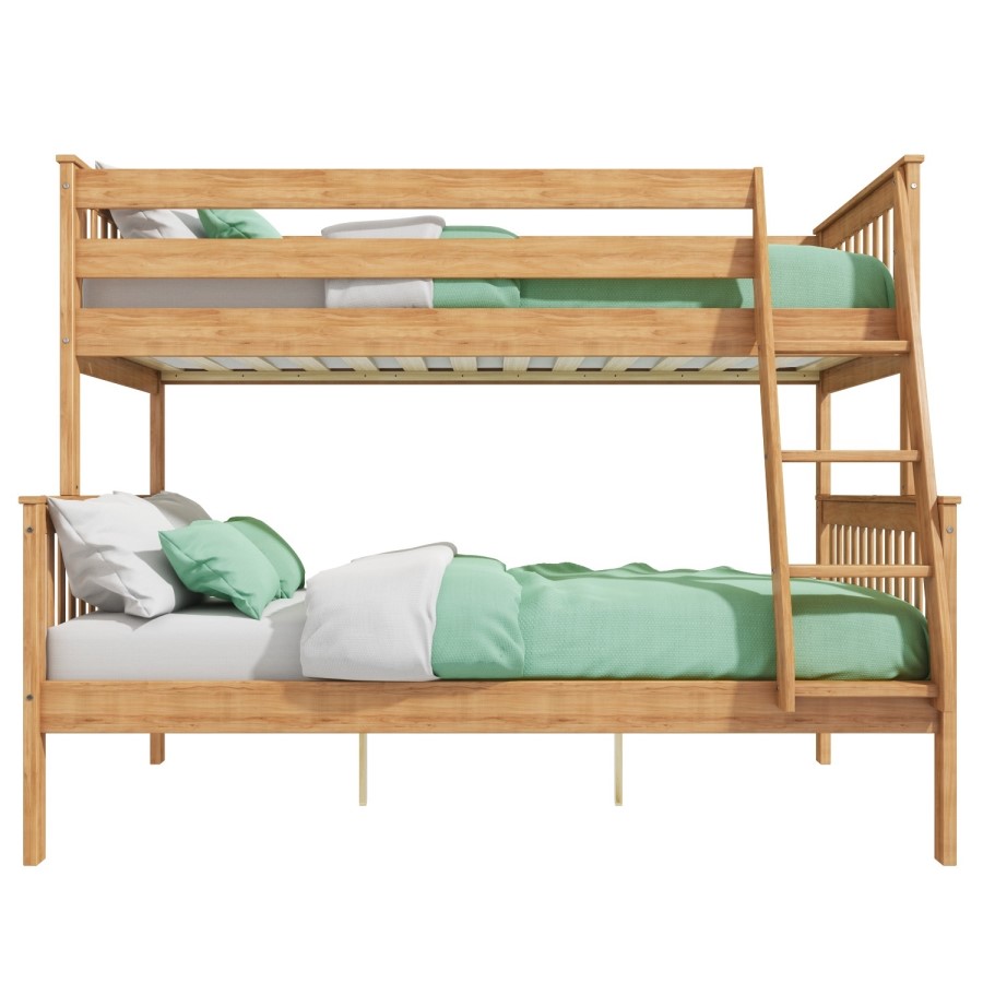 GRADE A1 - Oxford Triple Bunk Bed in Pine - Small Double