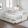 GRADE A1 - Oxford Captains Guest Bed With Storage in Cream