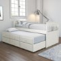 GRADE A1 - Oxford Captains Guest Bed With Storage in Cream