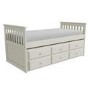 GRADE A1 - Oxford Captains Guest Bed With Storage in Cream