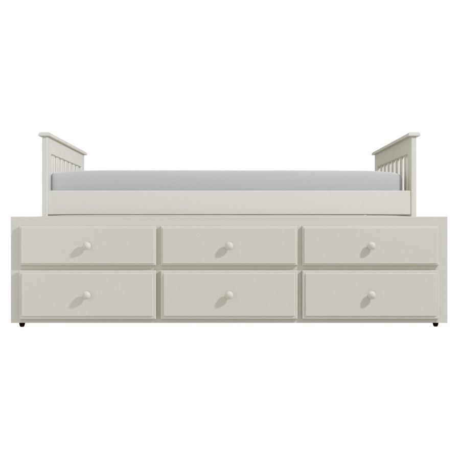 GRADE A1 - Oxford Captains Guest Bed With Storage in Cream
