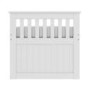 Single White Wooden Guest Bed with Storage and Trundle - Oxford