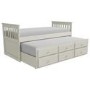 GRADE A1 - Oxford Captains Guest Bed With Storage in Cream