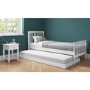 GRADE A1 - Oxford Single Guest Bed in Pure White - Trundle Bed Included