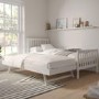 ONLY OPENED - Oxford Single Guest Bed in Pure White - Trundle Bed Included