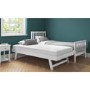 GRADE A1 - Oxford Single Guest Bed in Pure White - Trundle Bed Included