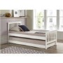 GRADE A1 - Oxford Single Guest Bed in Pure White - Trundle Bed Included