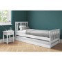 GRADE A1 - Oxford Single Guest Bed in Pure White - Trundle Bed Included