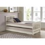 GRADE A1 - Oxford Single Guest Bed in Cream - Trundle Bed Included