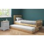 Oxford Single Guest Bed in Pine - Trundle Bed Included