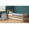 GRADE A1 - Oxford Single Guest Bed in Pine - Trundle Bed Included