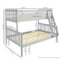 Oxford Triple Bunk Bed in Light Grey - Small Double