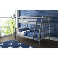 GRADE A1 - Oxford Triple Bunk Bed in Light Grey - Small Double
