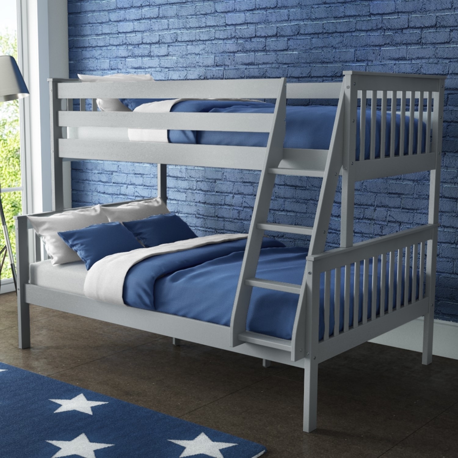 small double and single bunk beds
