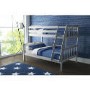 GRADE A1 - Oxford Triple Bunk Bed in Light Grey - Small Double