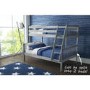 GRADE A1 - Oxford Triple Bunk Bed in Light Grey - Small Double