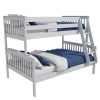 Oxford Triple Bunk Bed in Light Grey - Small Double