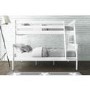 White Wooden Triple Bunk Bed - Single + Small Double - Oxford