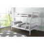 White Wooden Triple Bunk Bed - Single + Small Double - Oxford