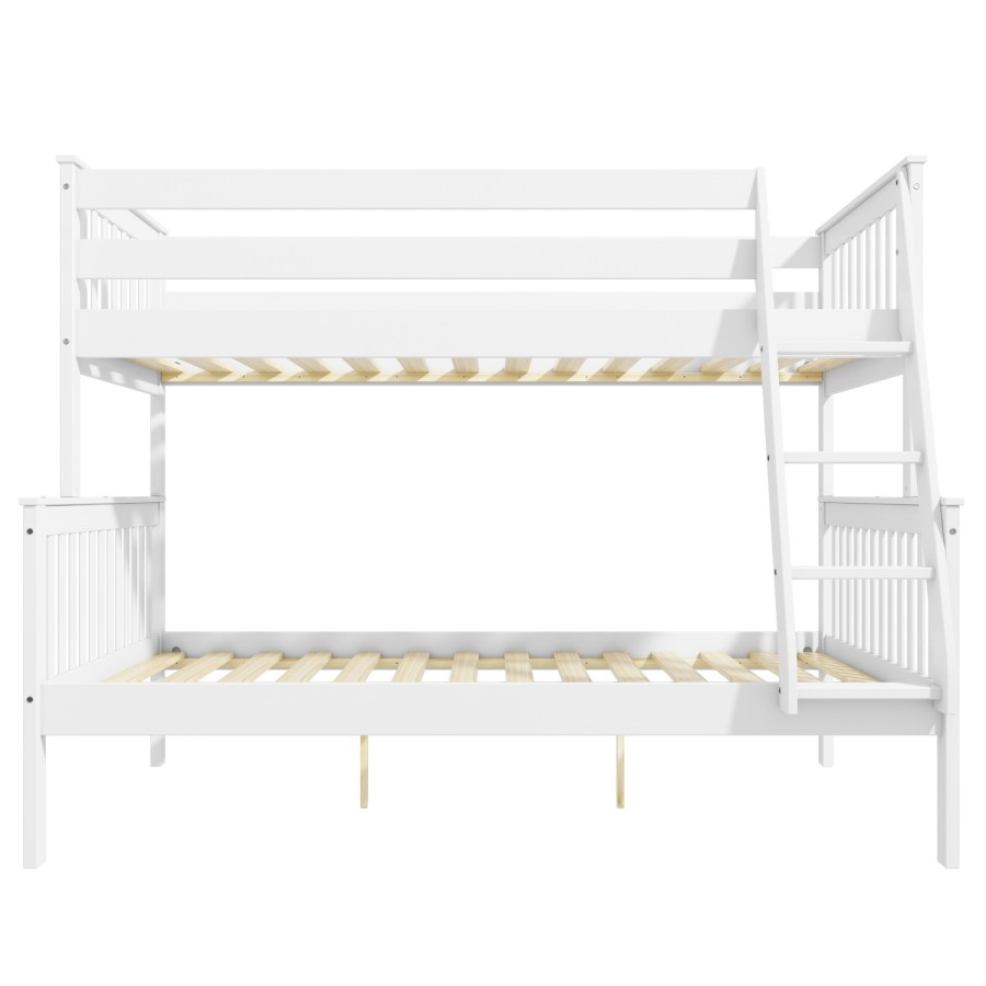 GRADE A1 - Oxford Triple Bunk Bed in White - Small Double