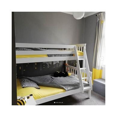 GRADE A1 - Oxford Triple Bunk Bed in White - Small Double