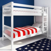 Oxford Single Bunk Bed in White